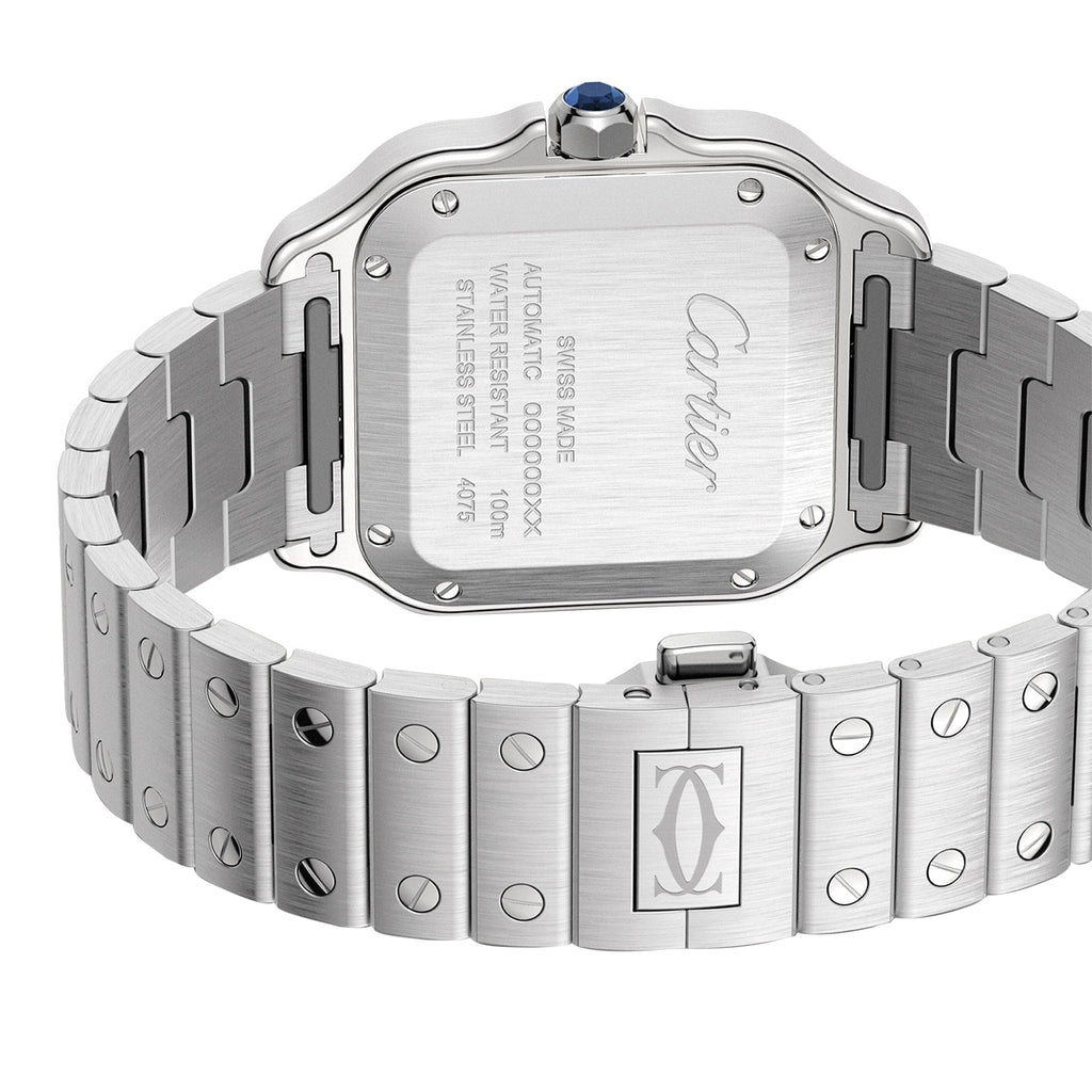 Santos de Cartier Medium Model | 35mm, Steel, Green Dial