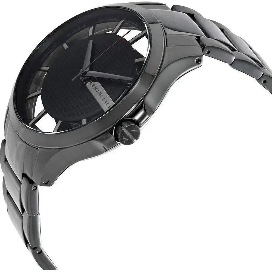 Armani Exchange Hampton Series AX2192 Men's Chronograph – Black Dial with Matching Black Stainless Steel Bracelet