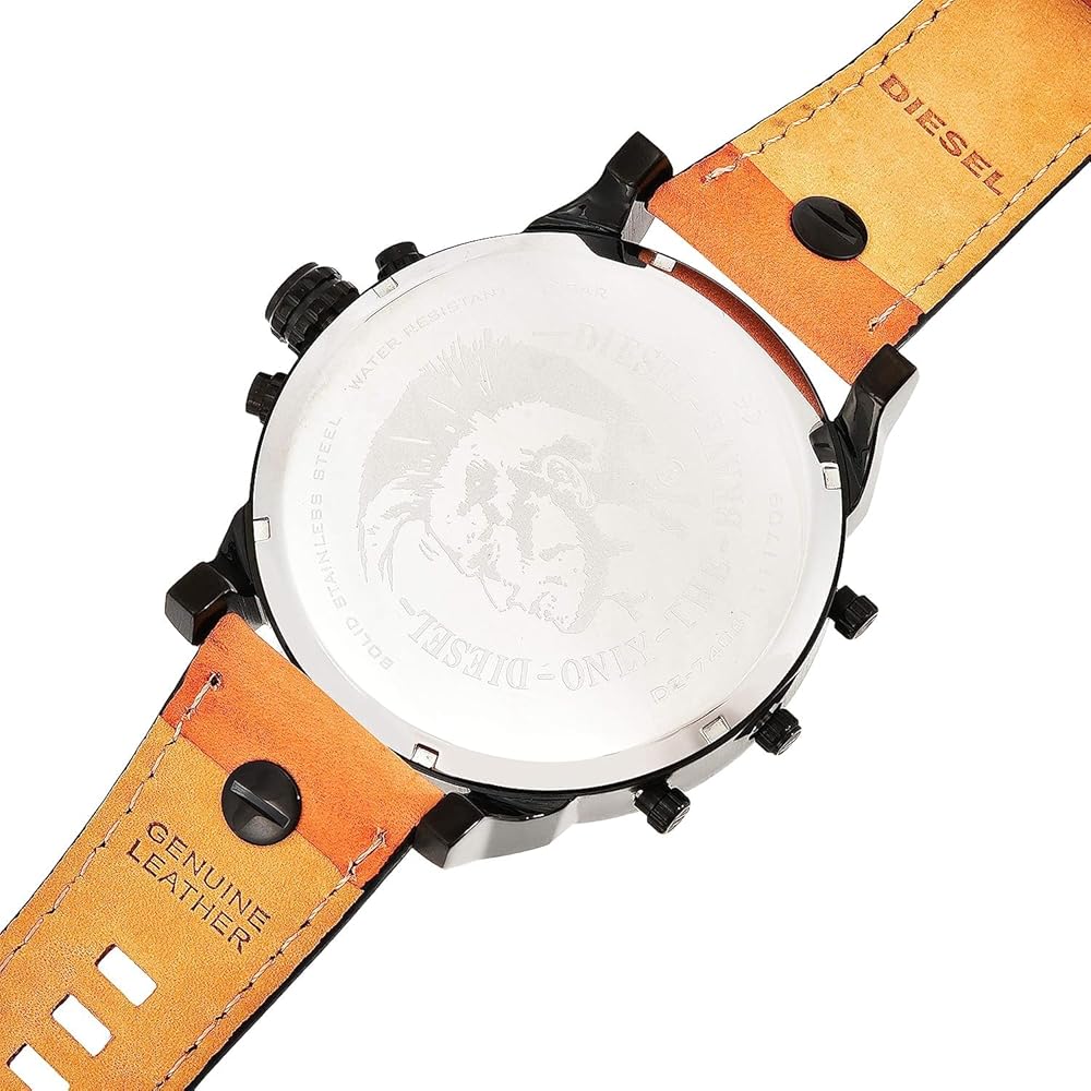 Diesel DZ7406 Mr. Daddy 2.0 Chronograph Men's Watch – Grey Dial & Brown Leather Strap