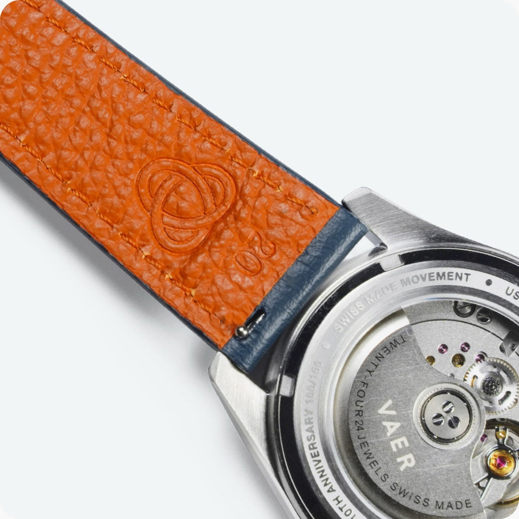 Black Full Grain Leather Strap