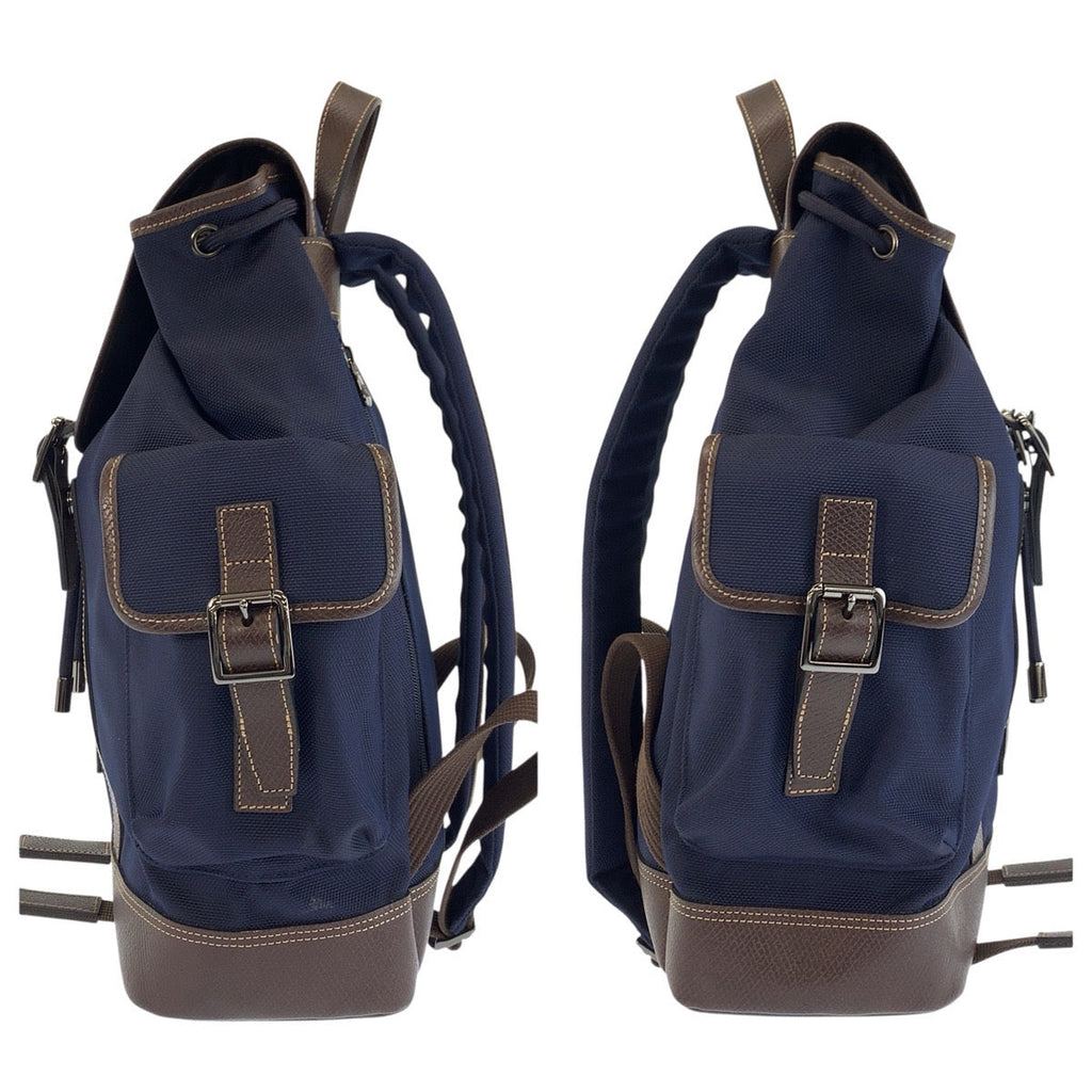 Longchamp Boxford Canvas Leather Backpack