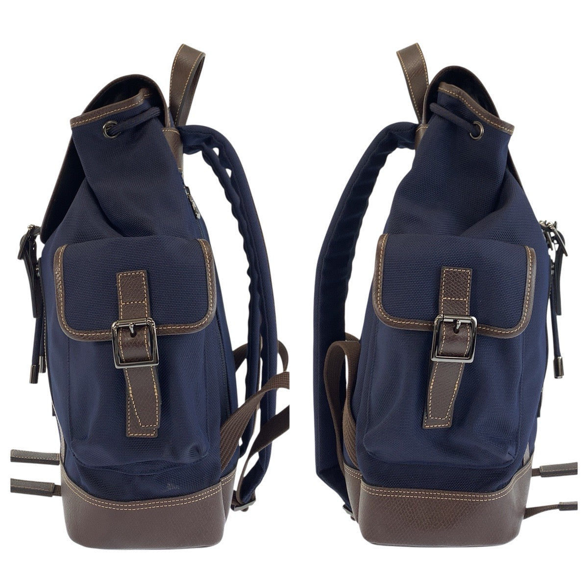 Longchamp Boxford Canvas Leather Backpack