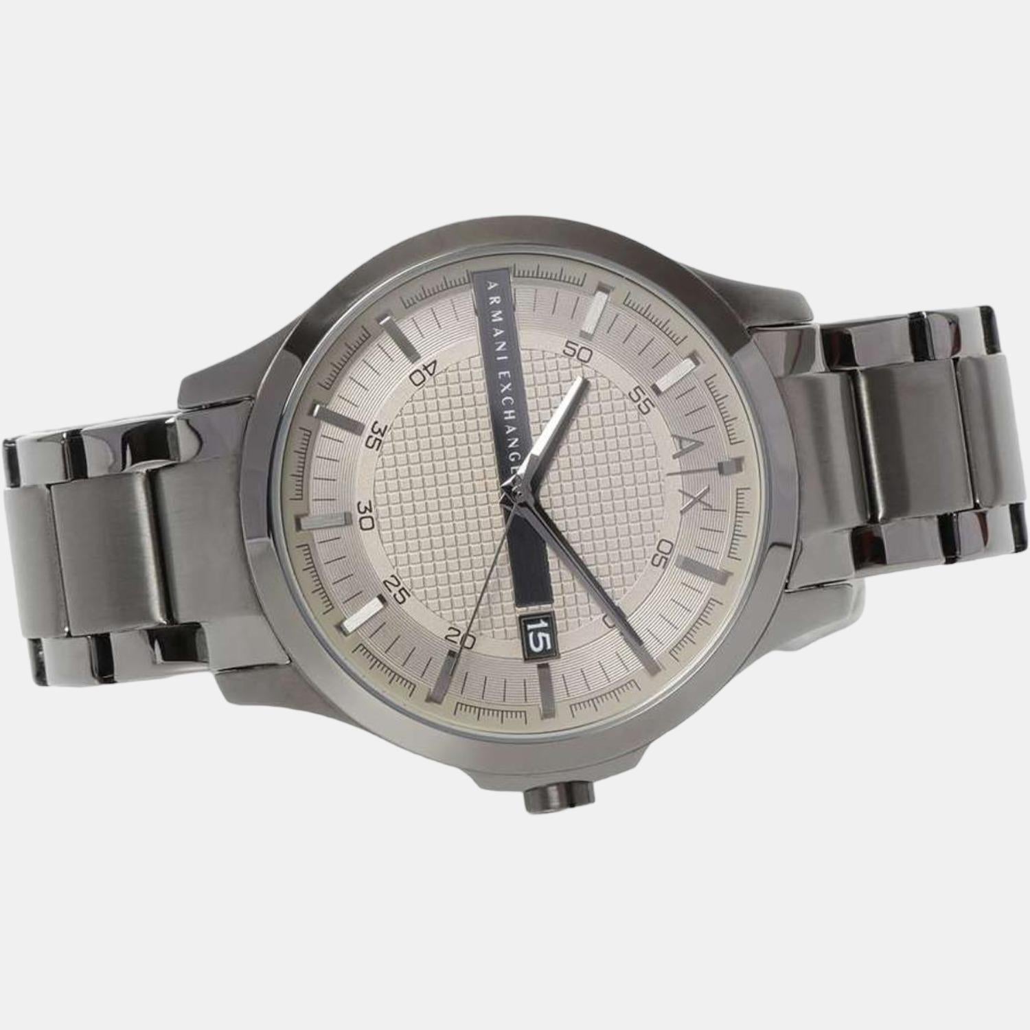 Armani Exchange Hampton AX2194 Men's Chronograph – Grey Dial with Matching Grey Stainless Steel Strap