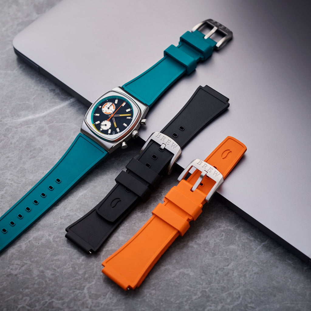 Metric - Black Rubber Strap 20mm