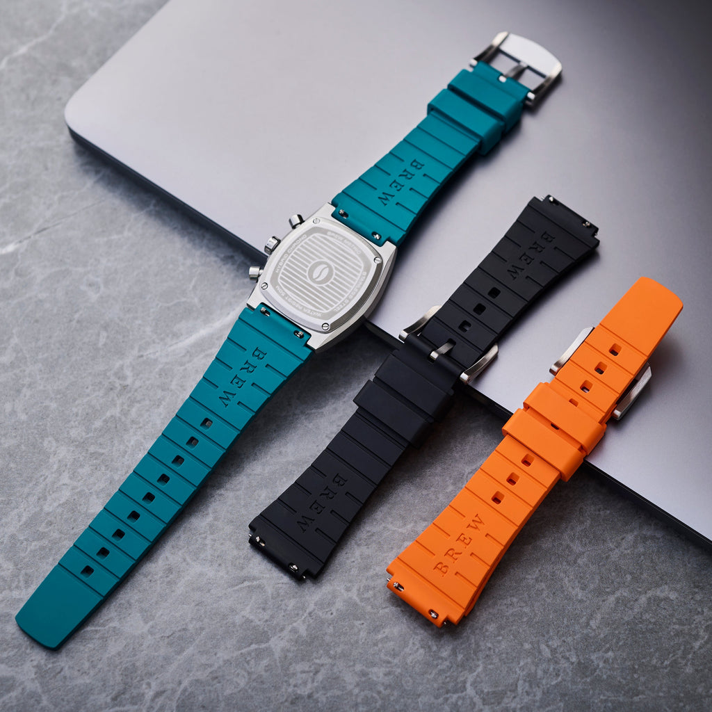 Metric - Black Rubber Strap 20mm