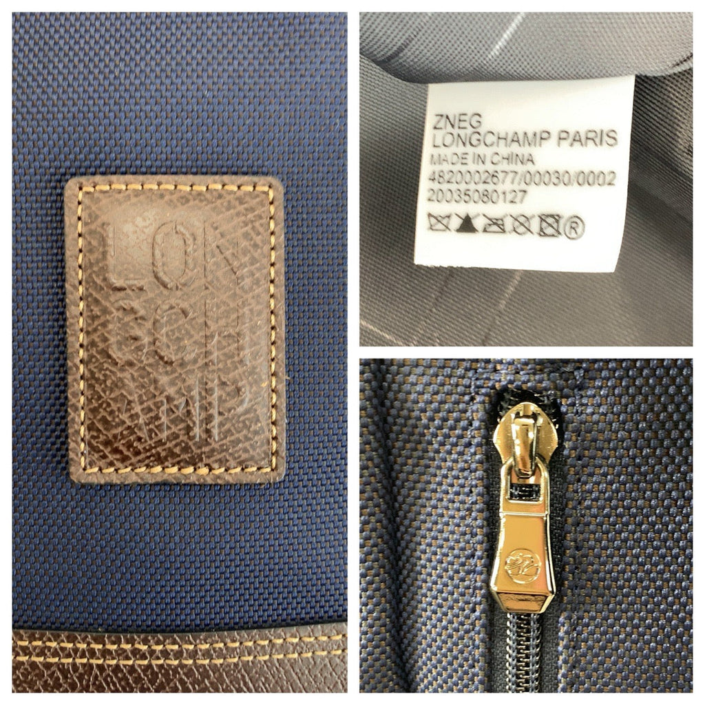 Longchamp Boxford Canvas Leather Backpack