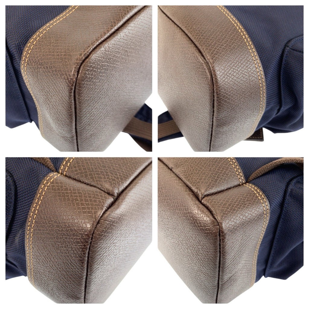 Longchamp Boxford Canvas Leather Backpack