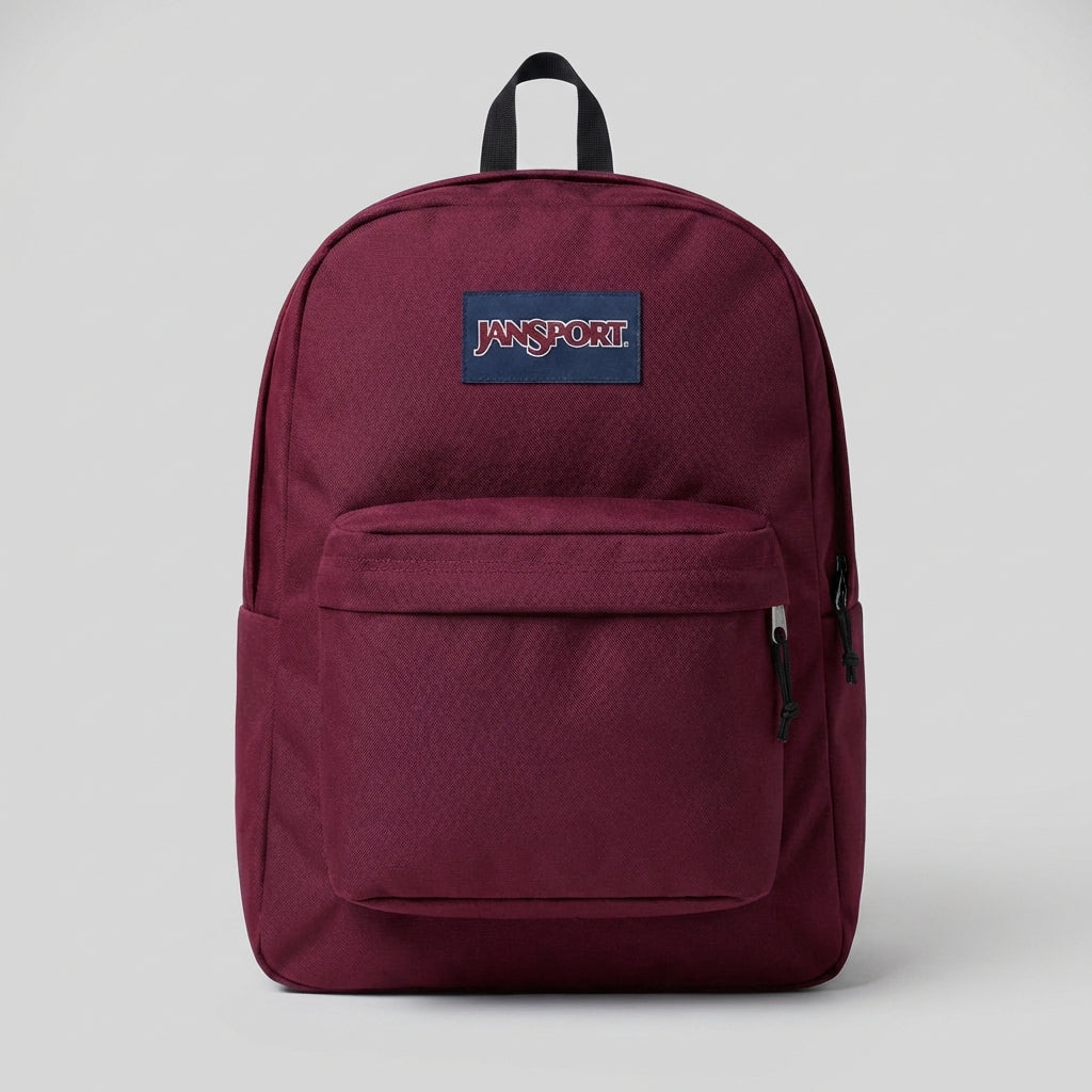 JanSport Backpack (Red/Burgundy/Sky Blue)