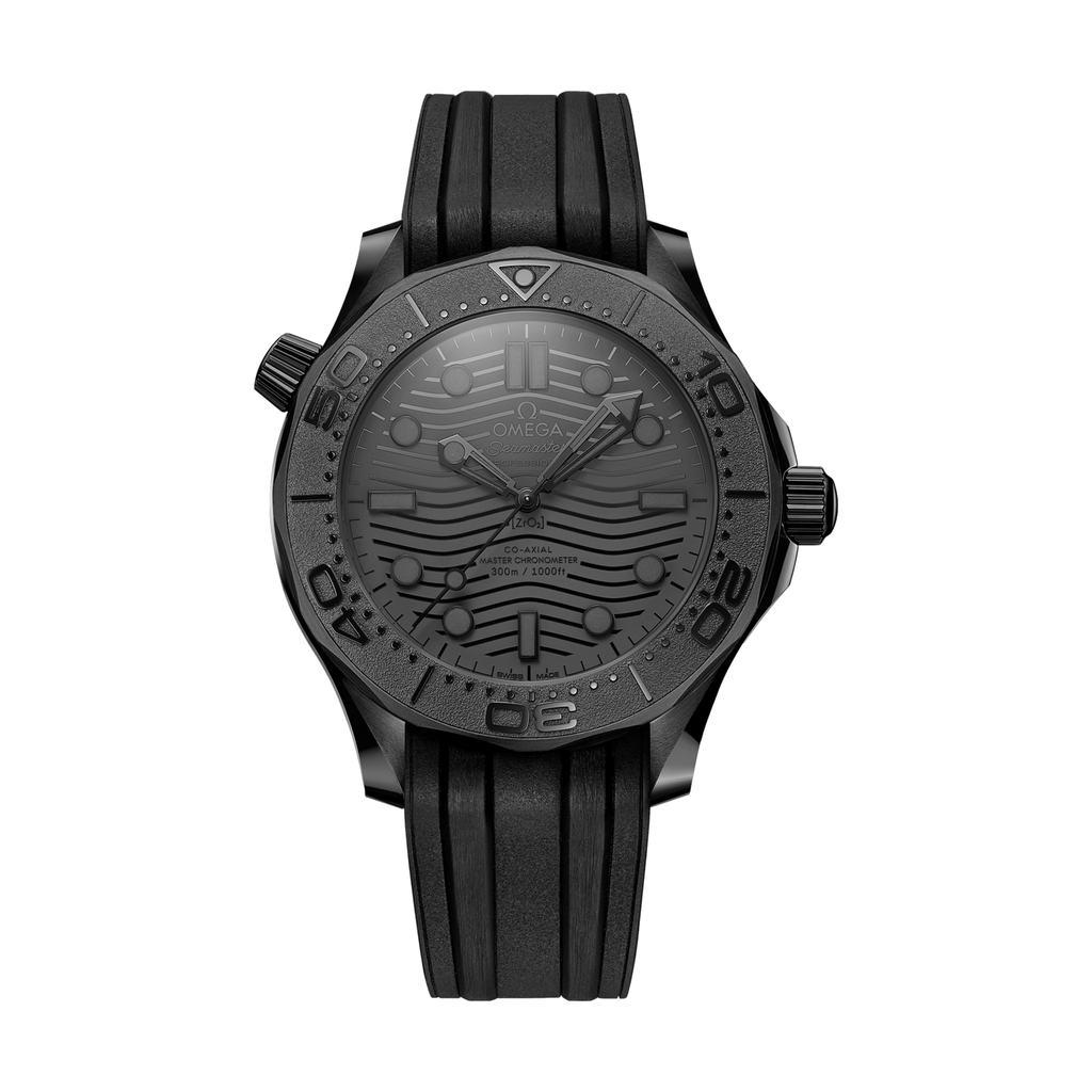 OMEGA Seamaster Diver 300M Ceramic 43.5mm - Black on Rubber Strap